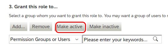 Activate permission roles in SAP SuccessFactors