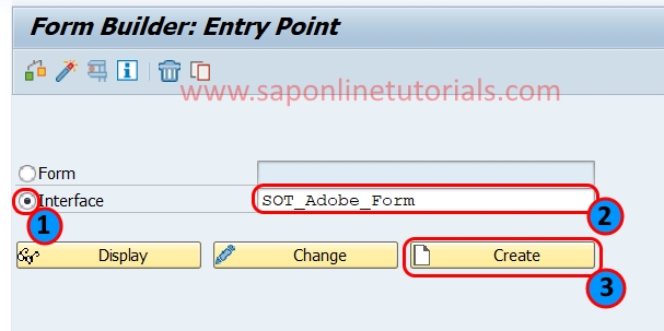 SAP Adobe form - form builder