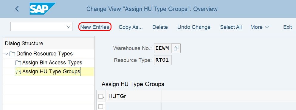 Asignar grupo de tipos de HU para asignar a tipos de recursos