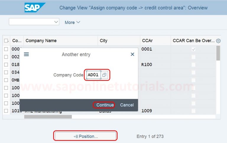 how-to-assign-company-code-to-credit-control-area-in-sap-hana