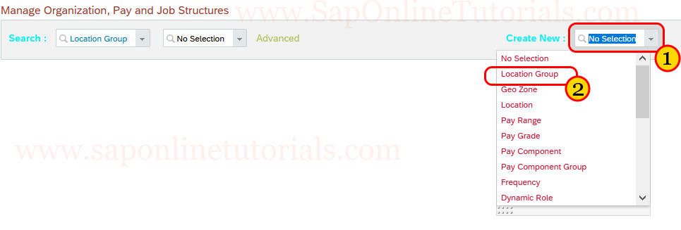 Create Location Group in SAP SuccessFactors