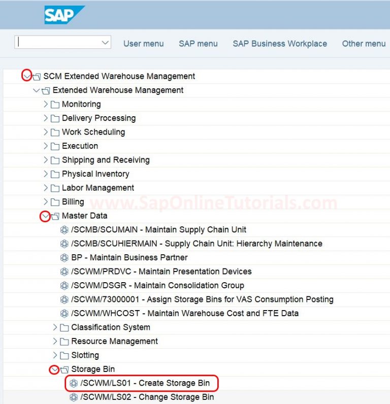 Cómo crear un contenedor de almacenamiento en SAP S/4Hana EWM sapping