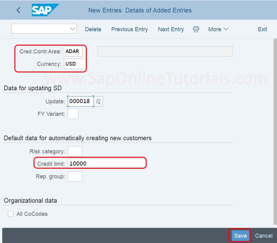 how-to-define-credit-control-area-in-sap-s-4hana-sap-tutorial