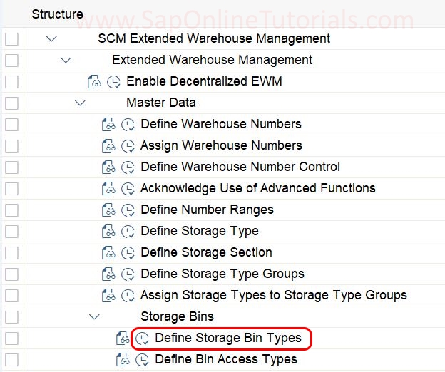 Define Storage Bin Types in SAP S/4Hana EWM SAP Tutorial