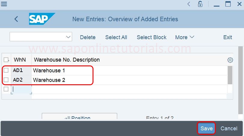 Define Warehouse number in SAP S4Hana