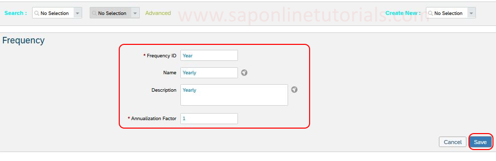 How to Create Frequency in SAP SuccessFactors