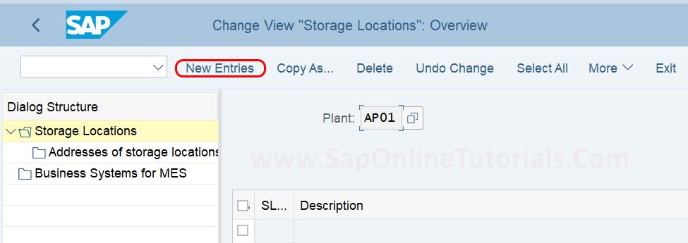 New Storage Location in SAP S4Hana