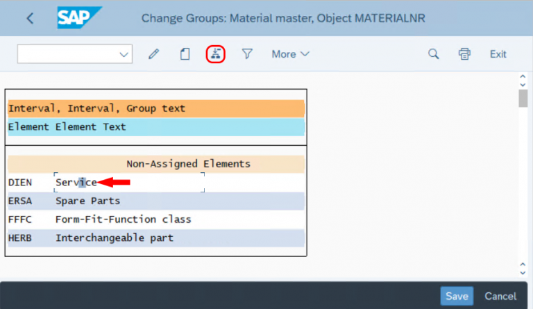 how to search by assignment number in sap