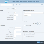 Create Unit of Measurement in SAP S4 Hana