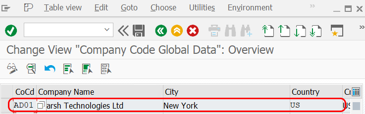 Enter Global Parameters for Company Code in SAP S4 Hana