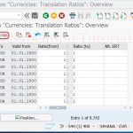 Define Translation Ratios for Currency Translation in S4 Hana