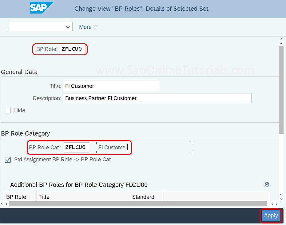 Define BP Roles for Customers in SAP S4 Hana