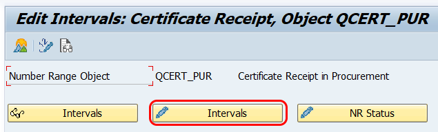 Intervals certificate receipt in SAP Hana QM