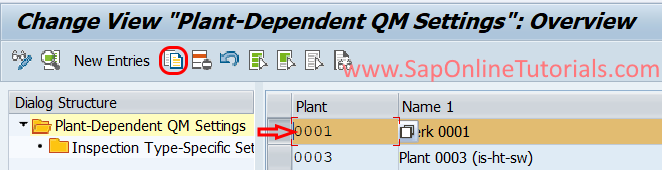 Plant dependent QM setting - copy