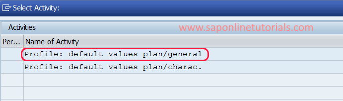 Select default value