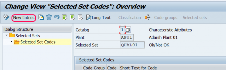 Define Selected Sets In SAP QM - SAP Hana QM - SAP Tutorial