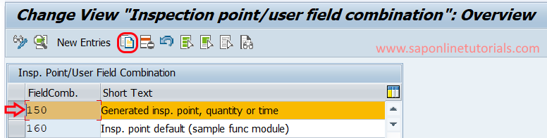 user field combination in sap qm