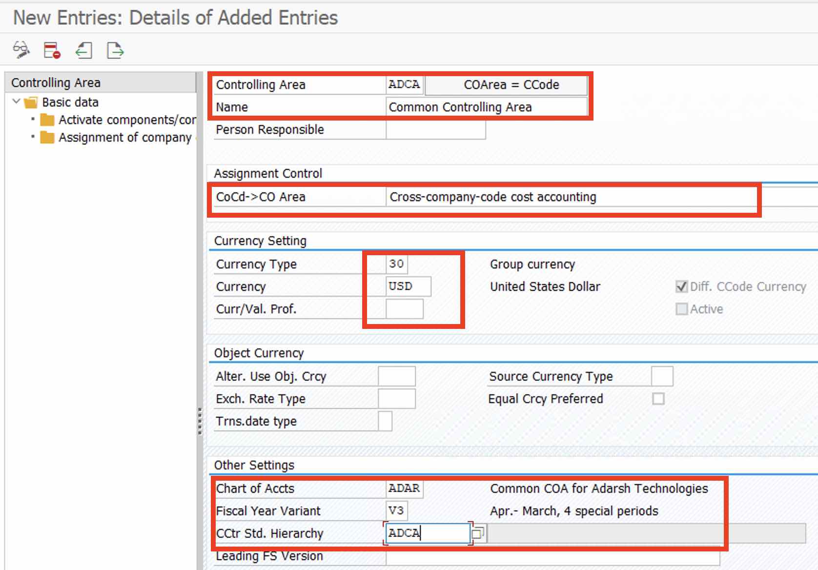 How To Set Up Controlling Area In SAP Hana Create CO Area In S4HANA 