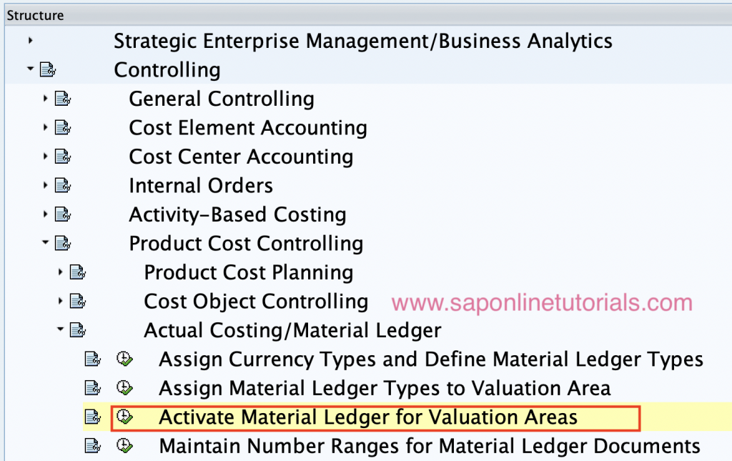 Activate Material Ledger For Valuation Areas In SAP S4 Hana SAP Tutorial