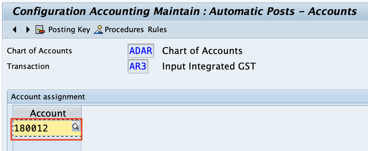 automatic account assignment process in sap