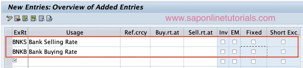 Display Exchange Rate In Sap