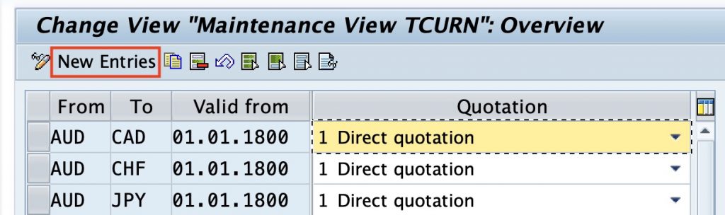 define-standard-quotation-for-exchange-rate-in-sap-sap-tutorial